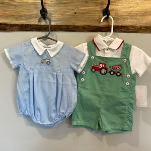 Baby Boy Tractor Bubble & Jon Jon (size 3 months)